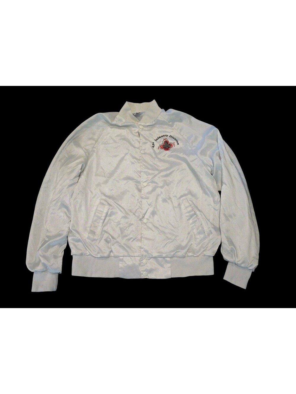 Vintage U.S. Army National Guard 43rd Winged Victory Division Satin Jacket Large